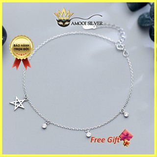 Lắc chân bạc S925 ngôi sao basic - Amooi Silver AC49