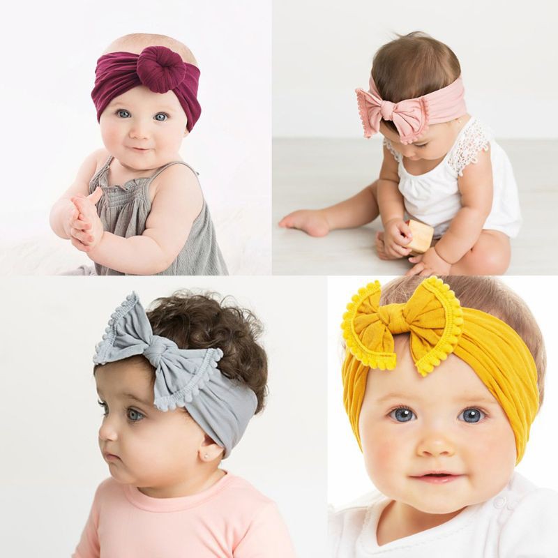 Set 3 băng đô cotton mềm mại xinh xắn cho bé gái