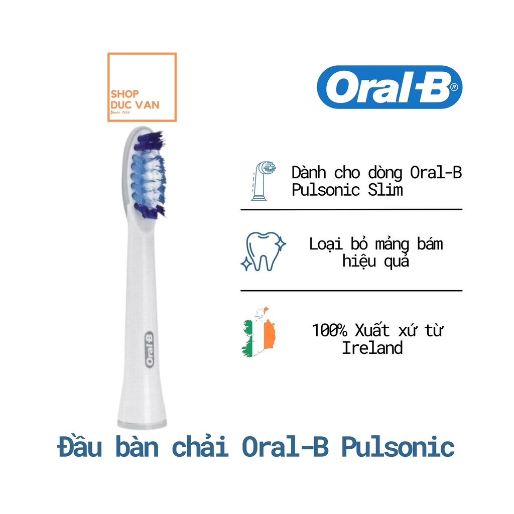 Đầu Bàn Chải Thay Thế Pulsonic Dùng Cho Máy Bàn Chải Oral-B Pulsonic Slim