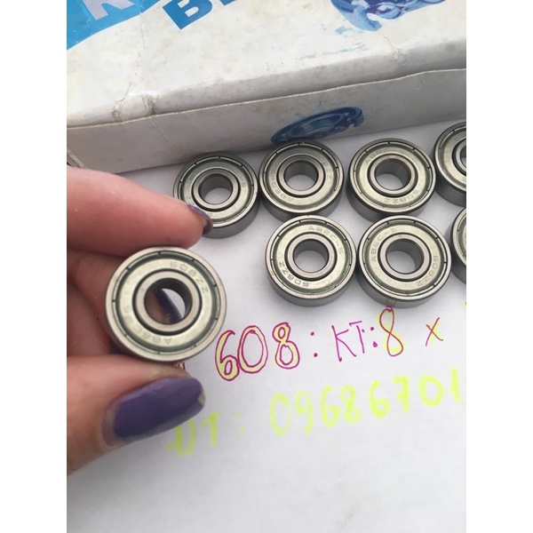 Combo 10 vòng bi 608zz  mới