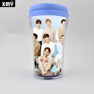 Ly nhựa có nắp đậy EXO - hình ngẫu nhiên