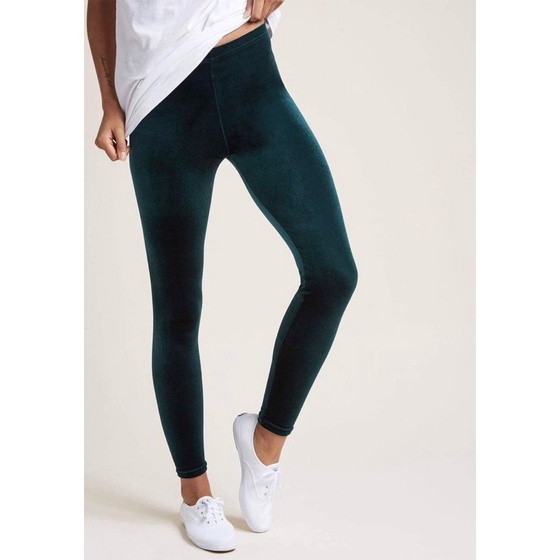 Quần thun nhung legging 2 màu nữ vnxkf21