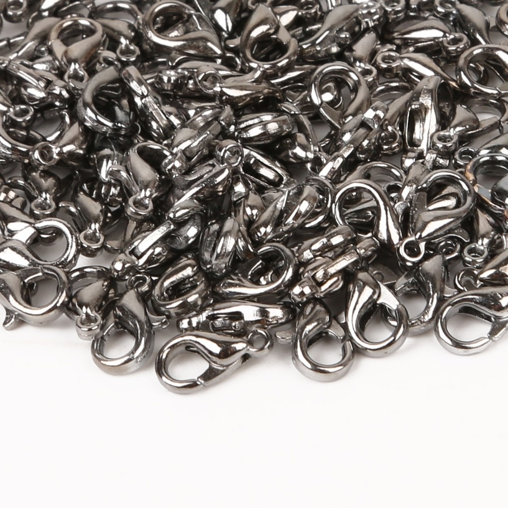 Móc Kẹp Tôm Hùm Bằng Kim Loại Màu Vàng / rhodium Dùng Làm Trang Sức diy