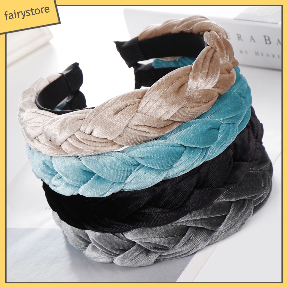 Băng Đô Cài Tóc Hoạ Tiết Bím Tóc Cho Nữ