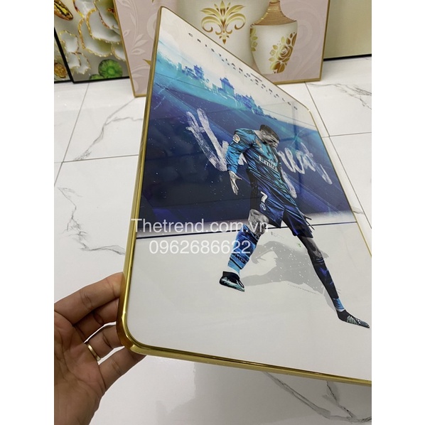 Tranh tráng gương Cristiano Ronaldo, Poster CristianoRonaldo, poster CR7, ảnh cầu thủ bóng đá Ronaldo CR7