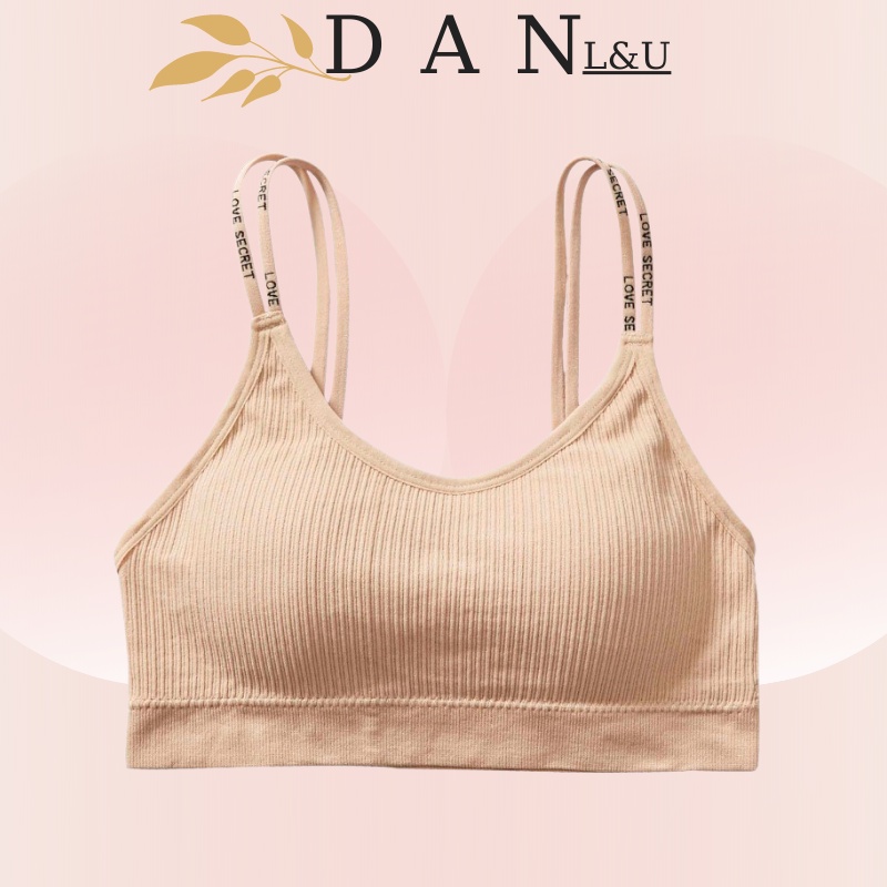 Áo Ngực Thể Thao Nữ Phối Lưng Đan 2 Dây Đồ Tập Gym Yoga DAN L&amp;U 8156