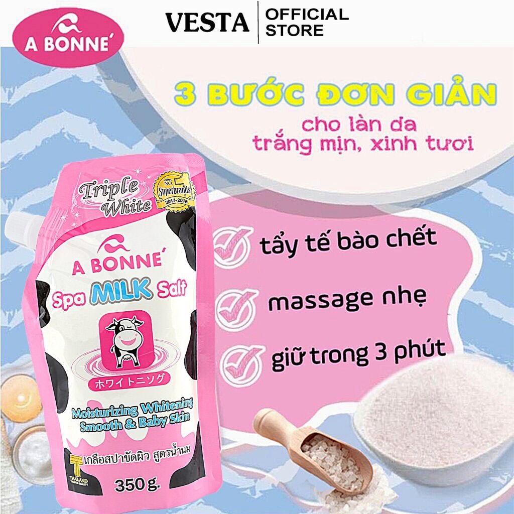 Muối bò tẩy tế bào chết Thái Lan A Bonne 350 gam (Giá buôn)