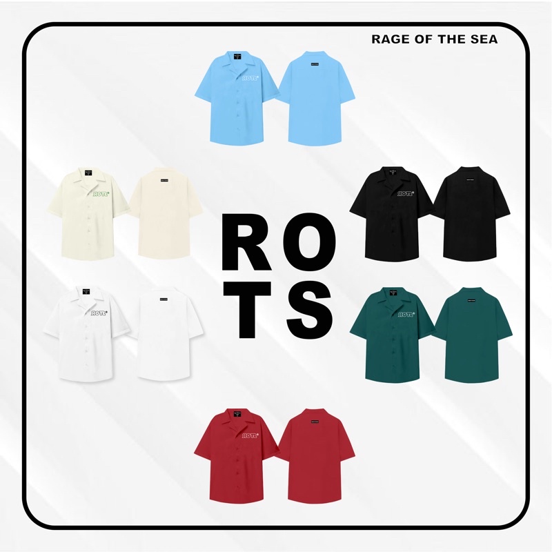 ÁO SƠ MI UNISEX FORM ÂU ROTS BASIC