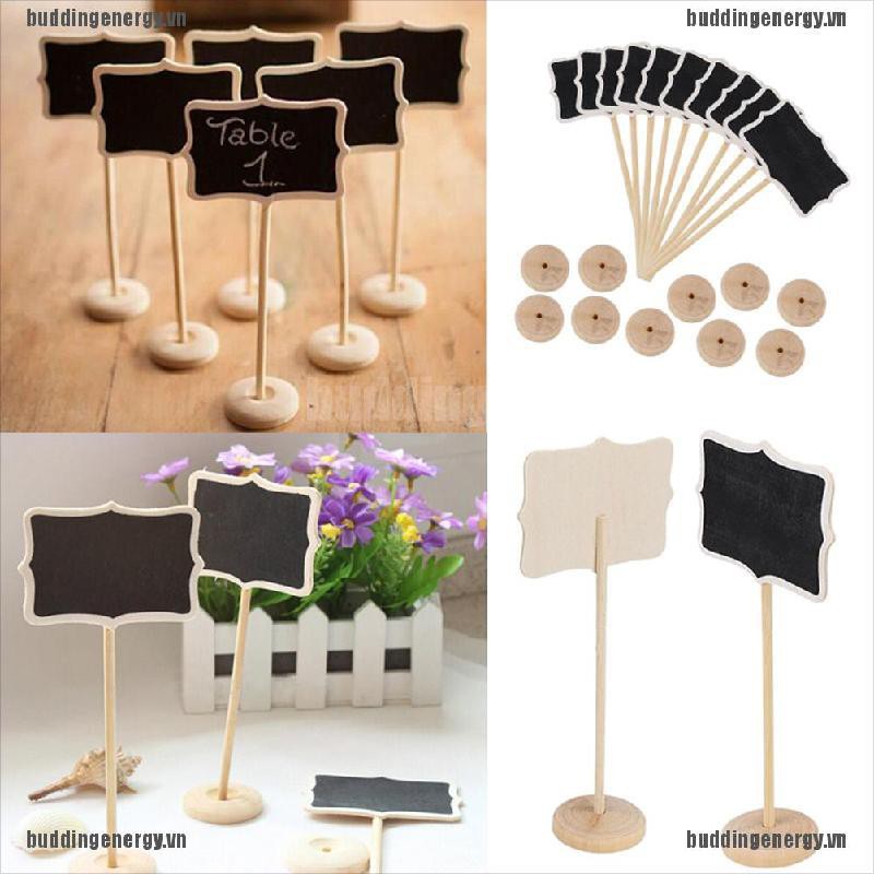 1pc  Mini Chalkboard Chalkboard Rectangular Angled Wedding Table Number Sign