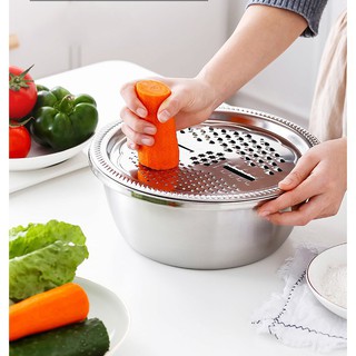 Bộ rổ nạo inox