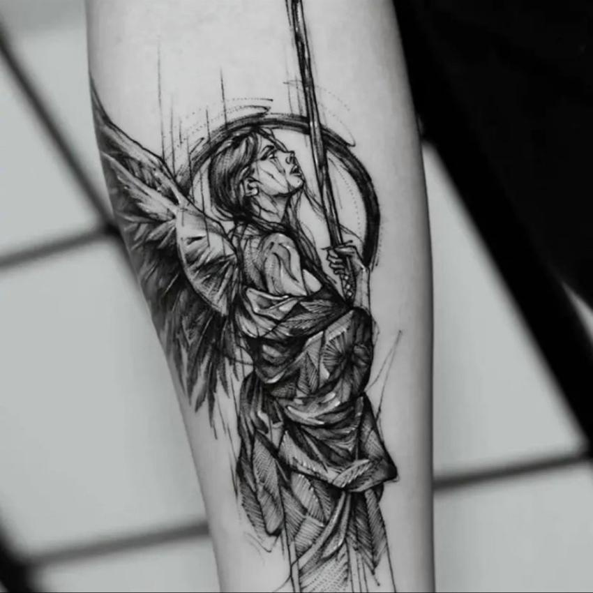 Hình Xăm Tạm Thời Funtattoo Thiên Thần Sa Ngã G01 Kéo Dài 15 Ngày