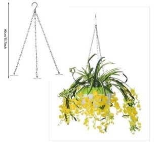 Dây Xích Sắt Treo Chậu Hoa -Dây Xích Treo Chậu Hoa Trang Trí Cây Cảnh 3 Dây Tiện Lợi 40cm