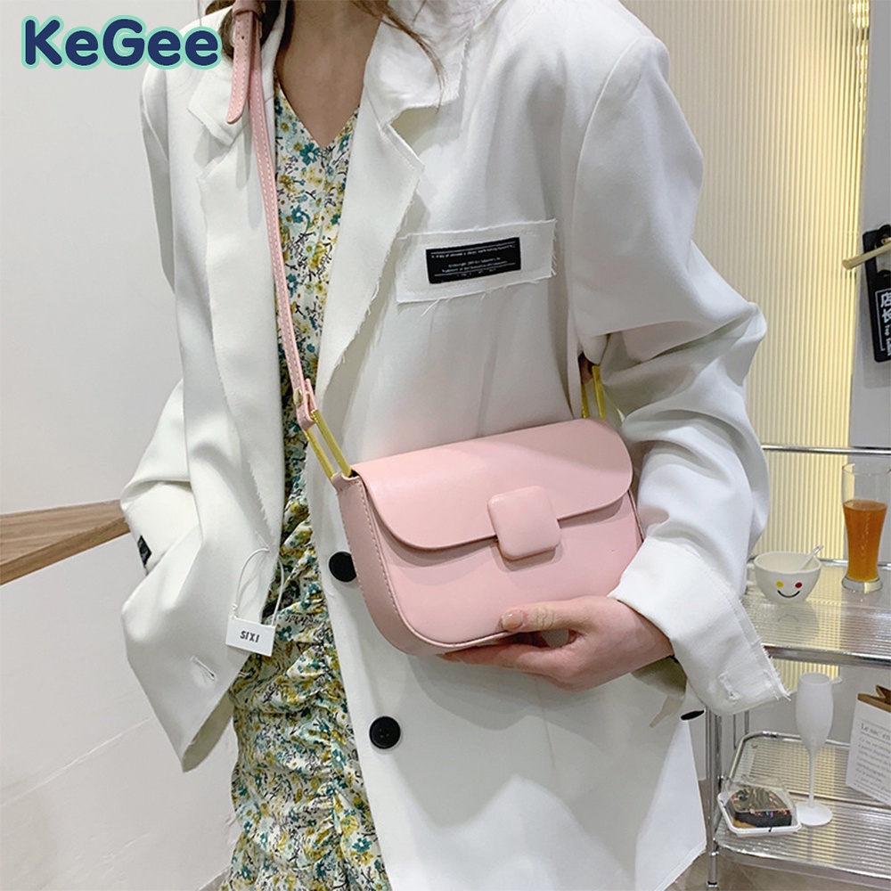 Túi Đeo Chéo Vai Bằng Da PU Phong Cách Hàn Quốc Dành Cho Nữ