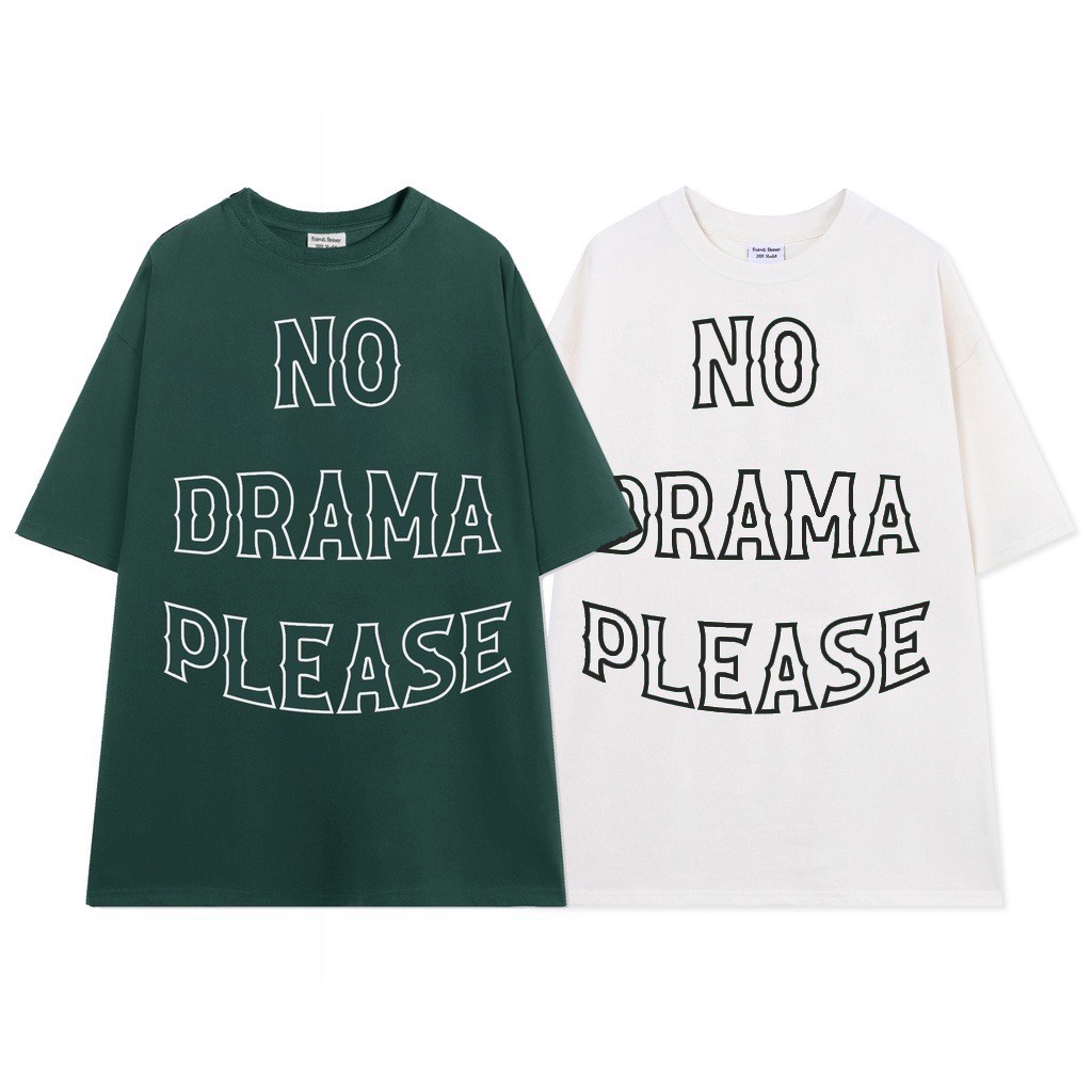 Áo Thun 3158 NO DRAMA Áo Phông In Chữ 3158 Form Rộng Tay Lỡ Dáng Oversize Nam Nữ Chất Vải Dày Dặn Mặc Mát Mẻ
