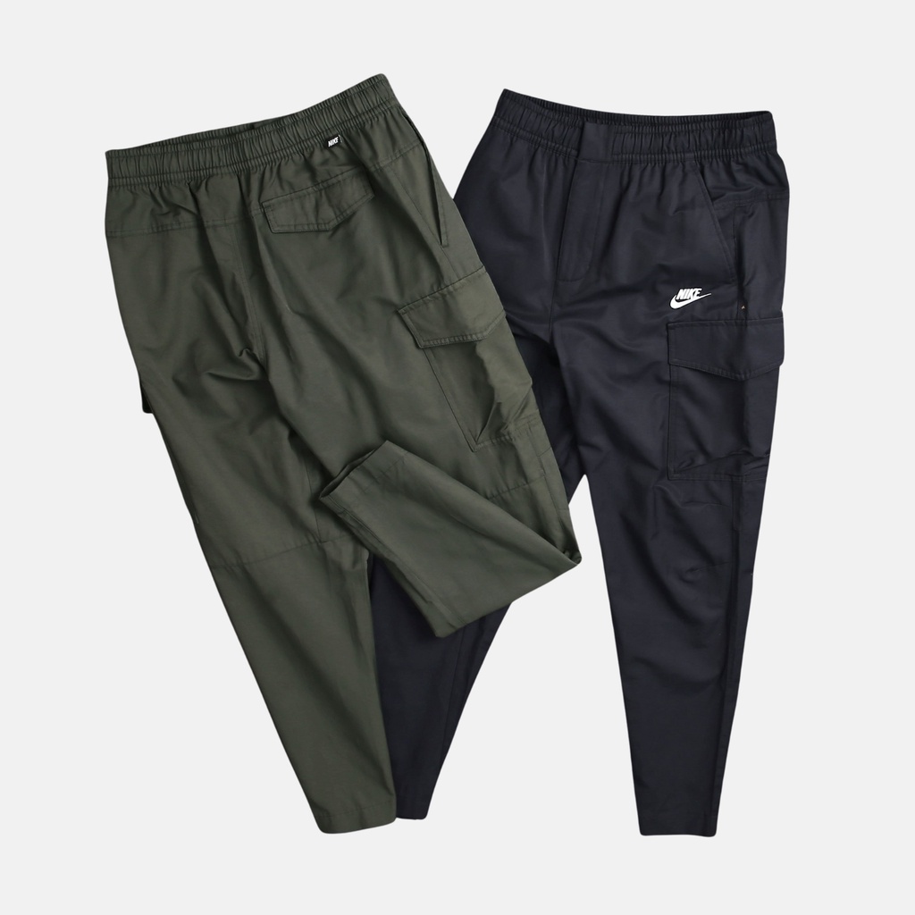 NIKE CHÍNH HÃNG - Quần dài thể thao nam Nike Sportswear Men's Unlined Utility Cargo Trousers Authentic - Moss Green