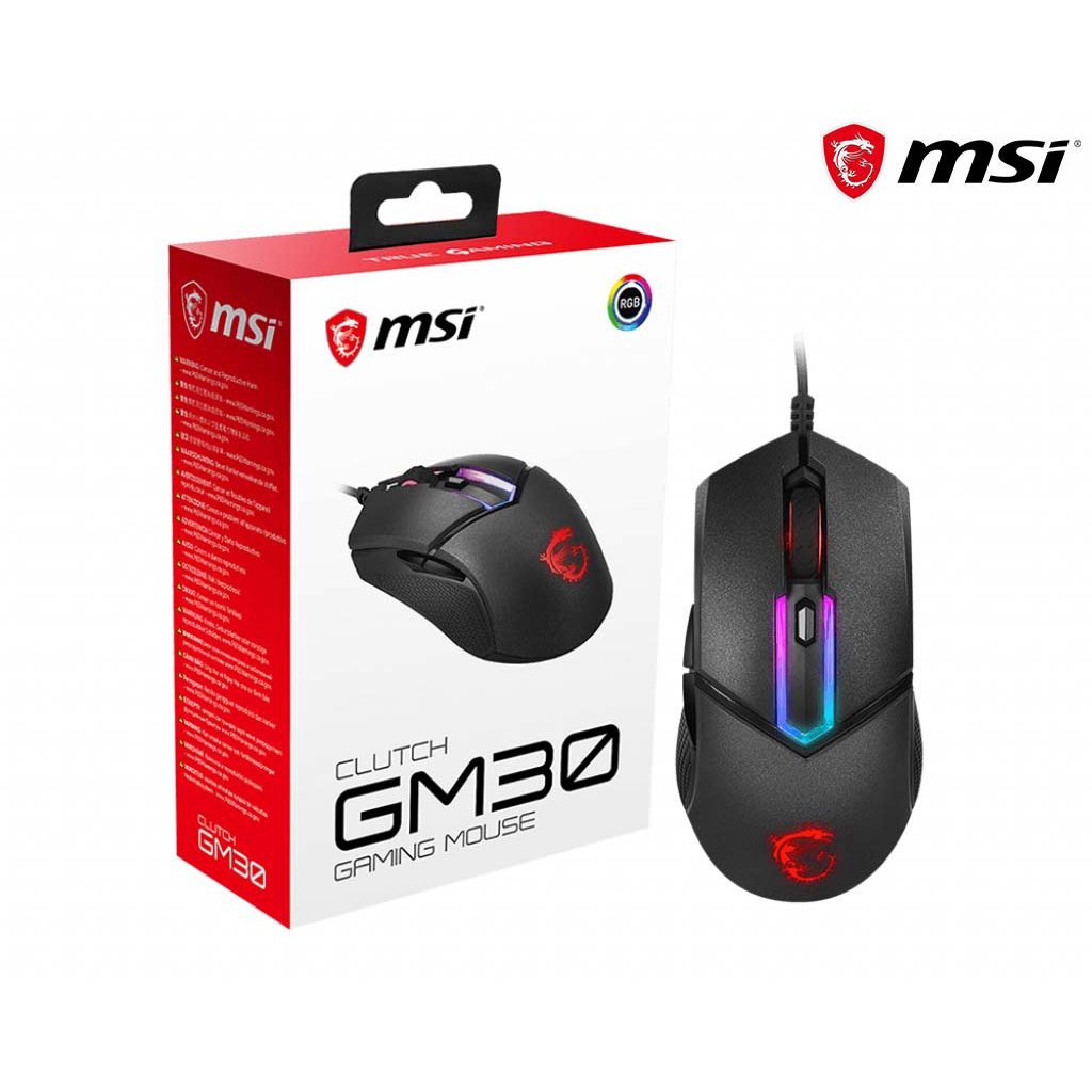 Chuột gaming có dây MSI Clutch GM30 màu đen