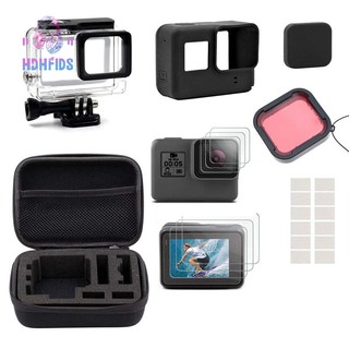 Bộ Kit phụ kiện cho camera hành trình GoPro Hero 5 6 kèm hộp đựng