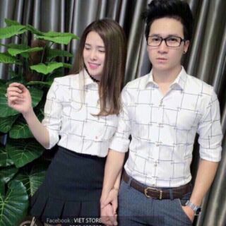 Áo sơ mi cặp hàng về bao đẹp nhé