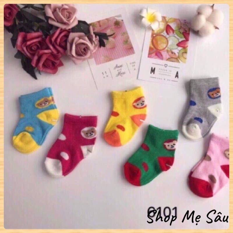 Tất len sơ sinh cho bé 0-12 tháng