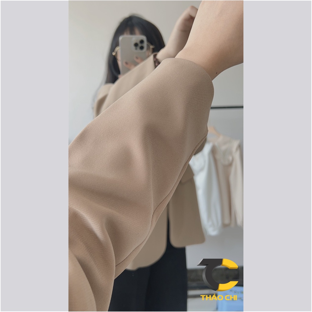 Áo khoác Blazer nữ chất tuyết mưa, áo khoác ves nữ đơn giản, nhẹ nhàng, trẻ trung phong cách Hàn Quốc | BigBuy360 - bigbuy360.vn