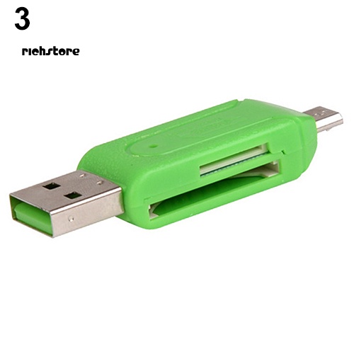Đầu Đọc Thẻ Nhớ Micro USB TF SD 2 Trong 1 Cho PC Điện Thoại | BigBuy360 - bigbuy360.vn