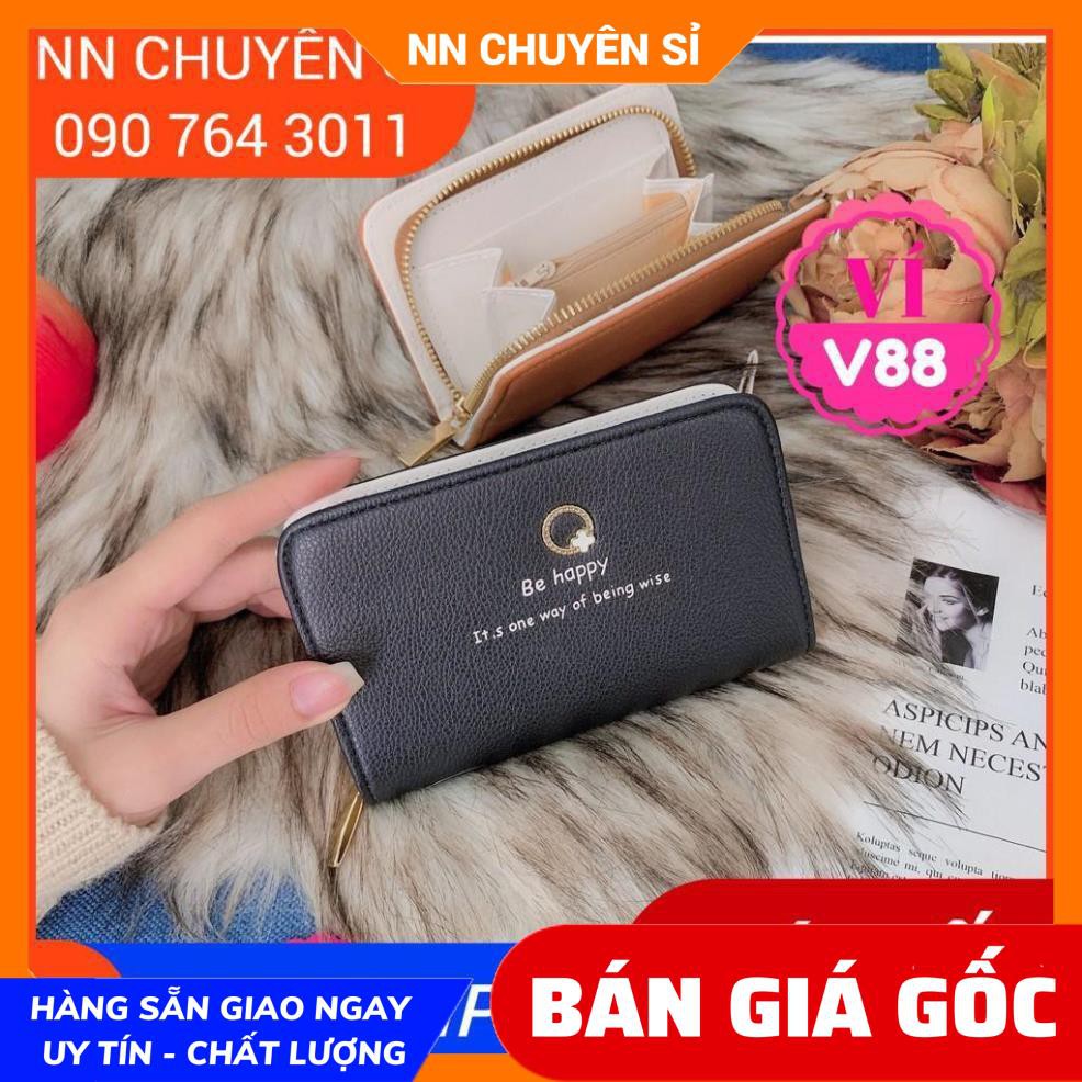 VÍ NGẮN 1 KHÓA KÉO LOGO XINH XẺO CHUẨN QC ❤100% ẢNH THẬT❤