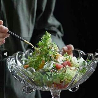 Đĩa thủy tinh 3 chân cực đẹp