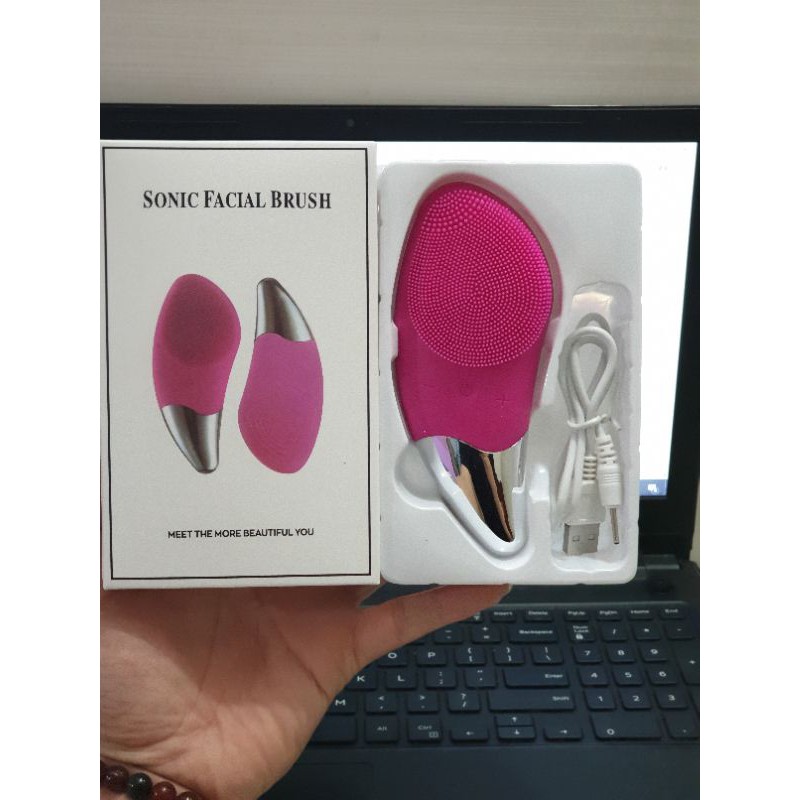 MÁY RỬA MẶT MASSAGE 3IN1 SONIC FACIAL BRUSH CAO CẤP | BigBuy360 - bigbuy360.vn