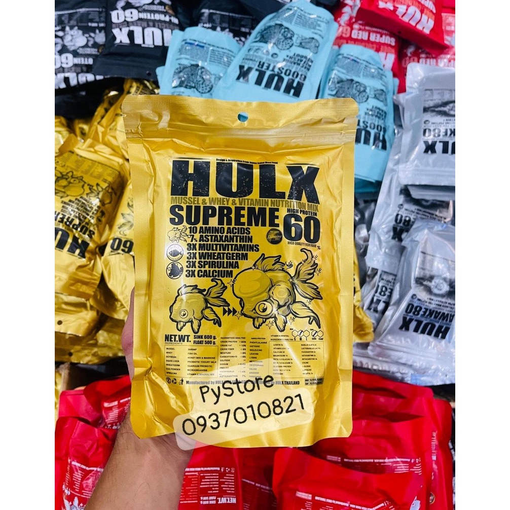 CÁM CÁ GOLDFISH HULX VÀNG YELLOW SIÊU CAO CẤP SIÊU ĐẠM SIÊU TĂNG TRƯỞNG