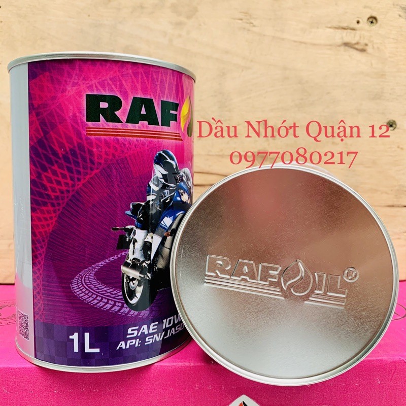 Combo 6 Lon Nhớt RAFOIL RACING 10W-40 RAF EXE 4T 1Lit - Made in UAE (Dubai)