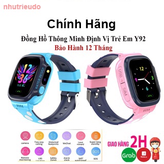 Đồng hồ thông minh trẻ em Y92 - Hỗ trợ tiếng việt, kháng nước IP67, định vị LPS