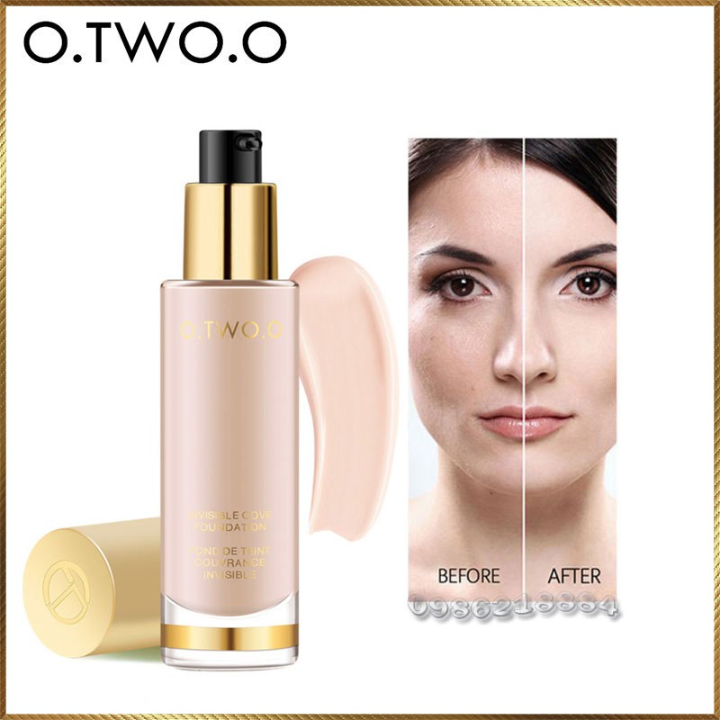 Kem nền O.TWO.O Invisible Cove Foundation che phủ toàn diện CFO3