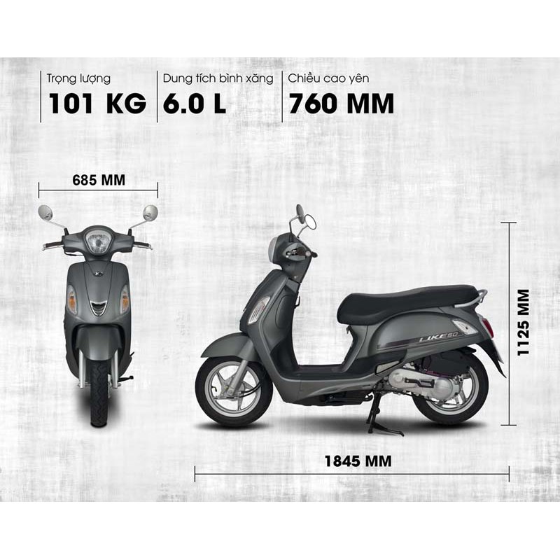 Xe Máy KYMCO Like50 Bản Đặc Biệt