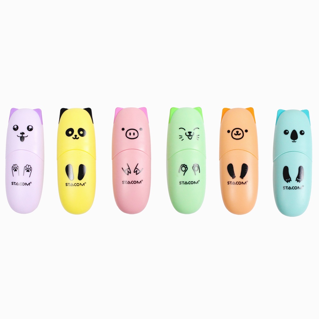 Bút dạ quang Mini Stacom màu Pastel HL001