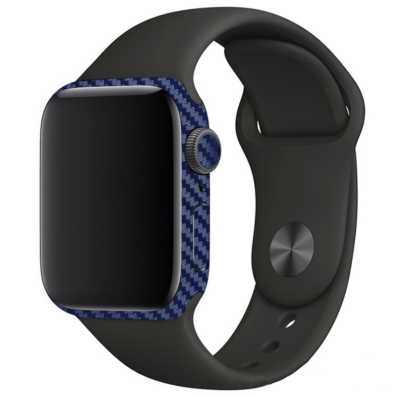 Miếng Dán Họa Tiết Sợi Carbon 3D Bảo Vệ Mặt Sau Cho Đồng Hồ Apple Watch 7 6 SE 5 4 45MM 41MM 40MM 44MM