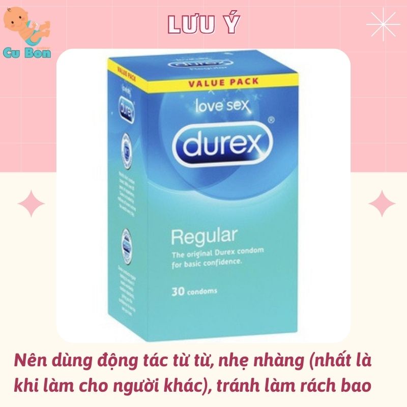 Bao cao su DUREX LOVE SEX REGULAR hộp 30 cái nội địa úc tạo cảm giác chân thực siêu mỏng mang đến trải nghiệm tuyệt vời