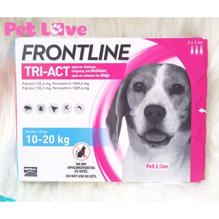 FRONTLINE TRIACT diệt ve rận, ruồi muỗi (chó từ 10-20kg, 1 hộp x 3 tuýp)