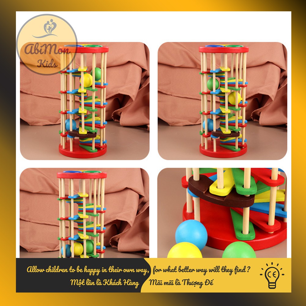 Đập Bóng Lốc Xoáy Cho Bé ☘️ Montessori cao cấp ✨ (Đồ chơi Gỗ - Đồ chơi Giáo Dục - An toàn - Thông minh)