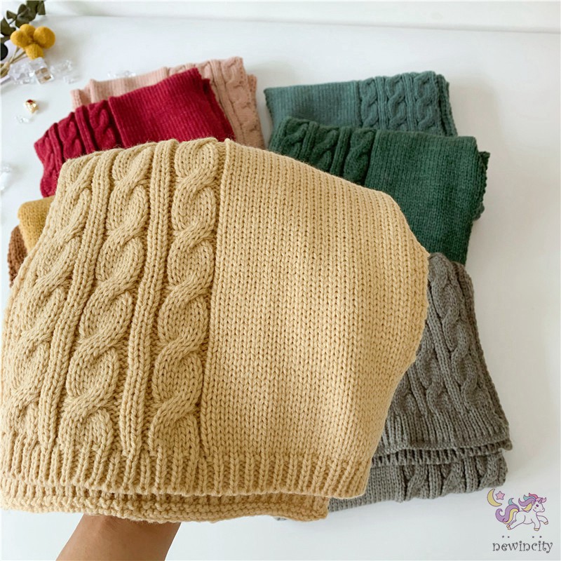 Khăn Choàng Giữ Ấm Phong Cách Retro Hàn Quốc Cho Bé