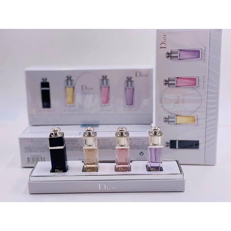 Set nước hoa Dior addict gồm 4 chai mini