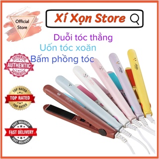 Máy làm tóc mini tạo kiểu uốn - duỗi - bấm dập phồng tóc