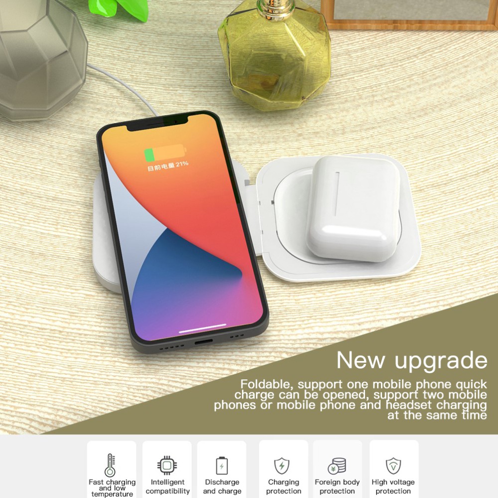 SAMSUNG Đế Sạc Không Dây Cho Iphone 12 Mini 12 Pro Airpods 12 Pro