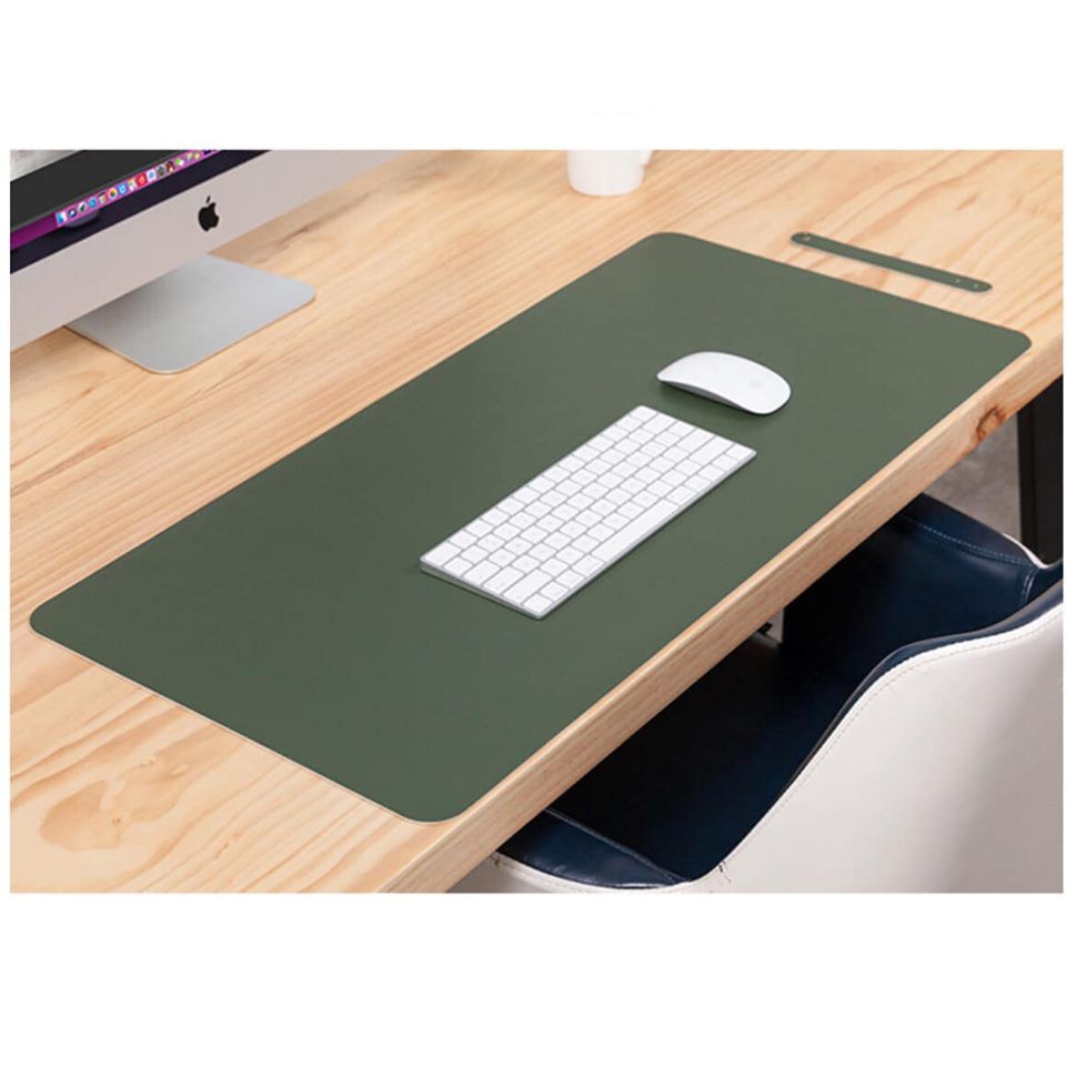 Thảm da trải bàn làm việc Deskpad kiêm bàn di chuột mouse pad da size lớn (nhiều màu) 40x80 50x100 30x60