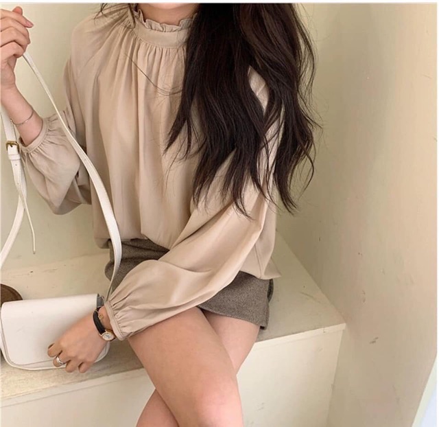 Sơ mi cổ bèo 1 hàng khuy