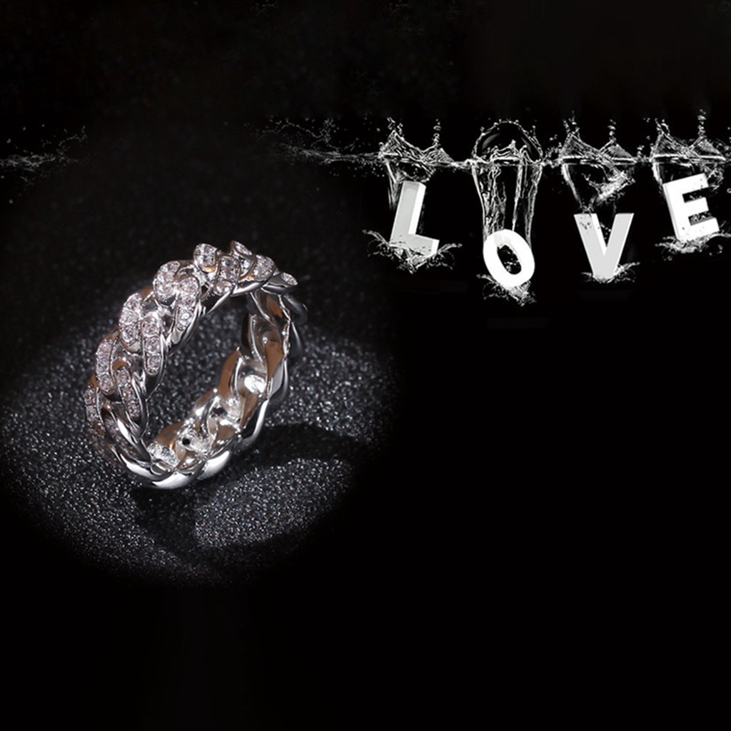 Nhẫn Hợp Kim Thiết Kế Bắt Mắt Phong Cách Hiphop