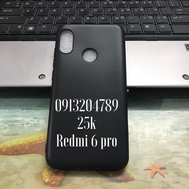 Ốp lưng xiaomi redmi 6 pro giả da , chống sốc auto focus
