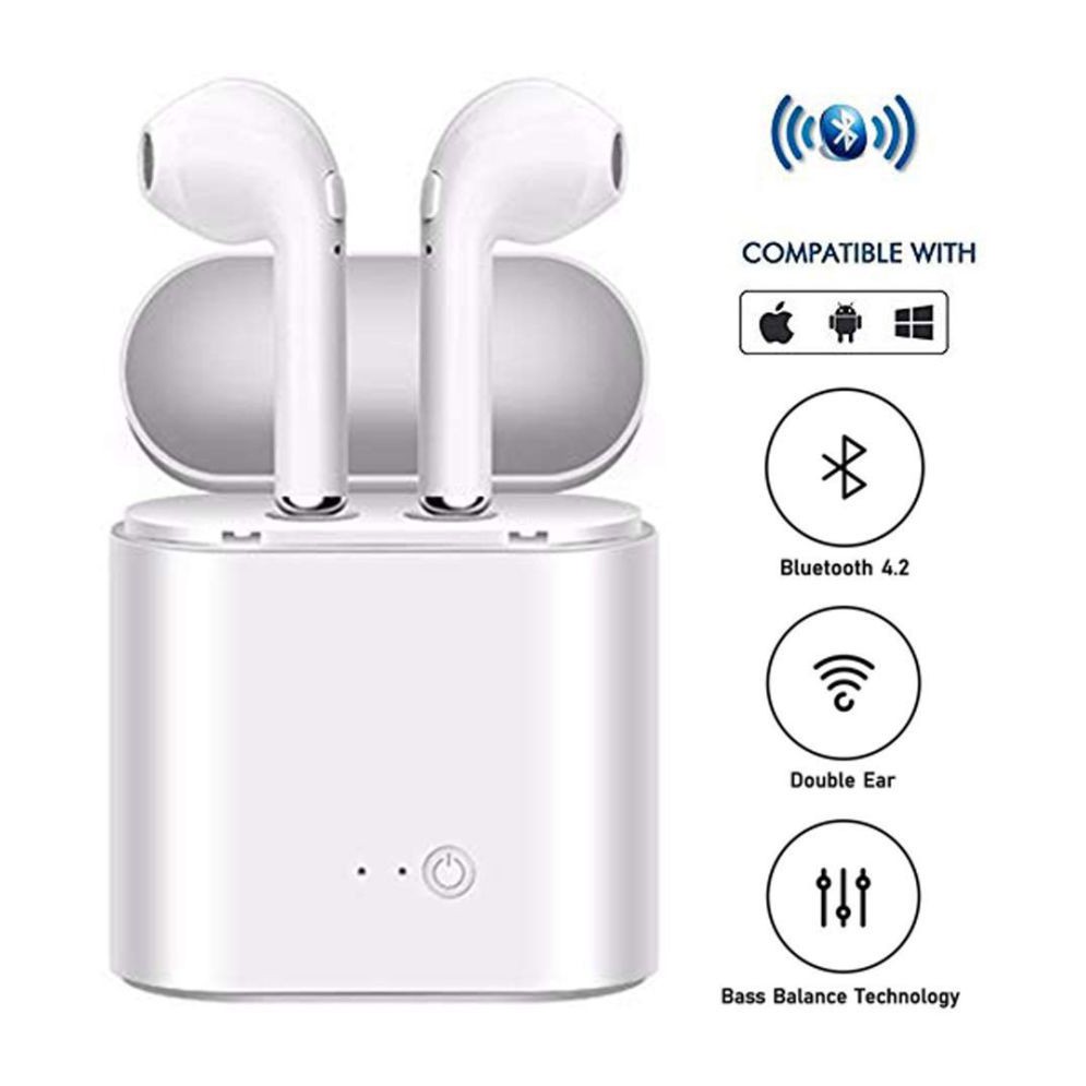 [ GIÁ HUỶ DIỆT] Tai nghe Bluetooth không dây i7s-Tws loại 2 tai nghe kèm hộp sạc âm thanh cực hay | BigBuy360 - bigbuy360.vn