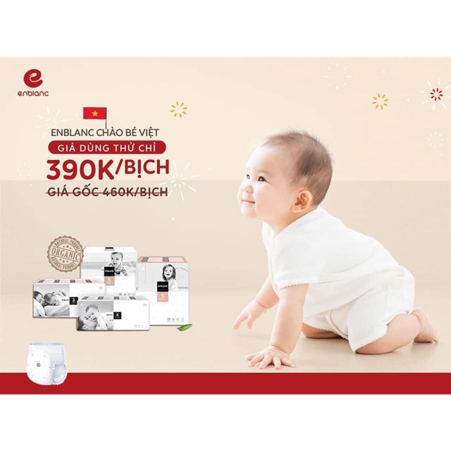 Bỉm quần/dán Enblanc Nội Địa Hàn Sz2/3/4/5/L/XL