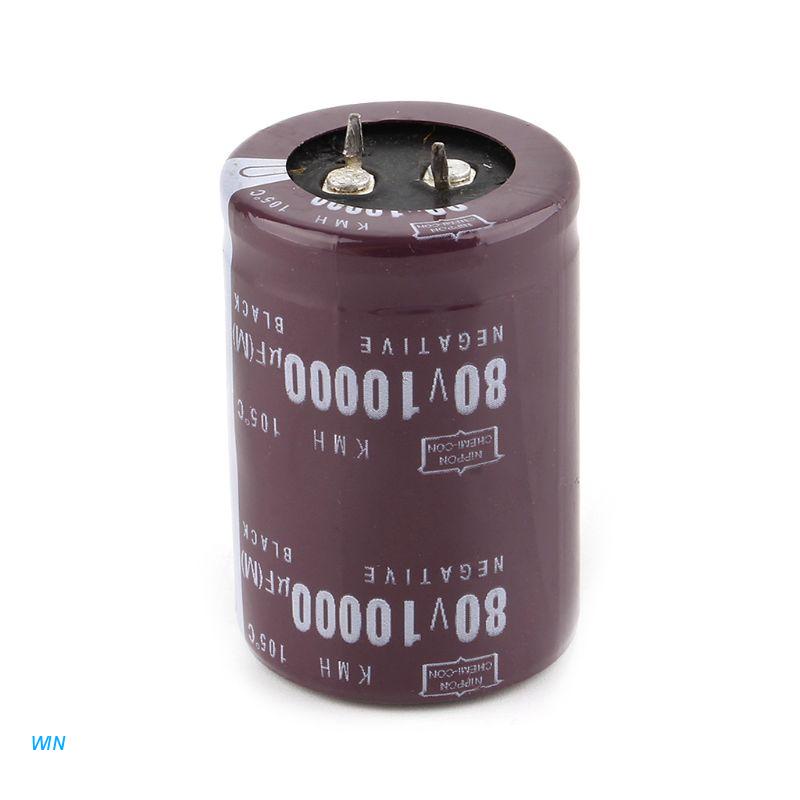 Tụ điện phân WIN 35x50mm 80V 10000uF cho bộ khuếch đại âm thanh