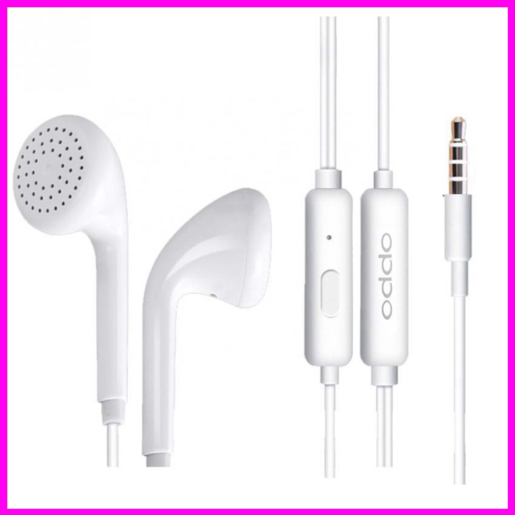 (Zin oppo) Tai Nghe Nhét Tai Oppo R9, Nghe Hay, Êm, Bass Tốt. Jack Cắm 3.5mm(Cam Kết Chất Lượng)